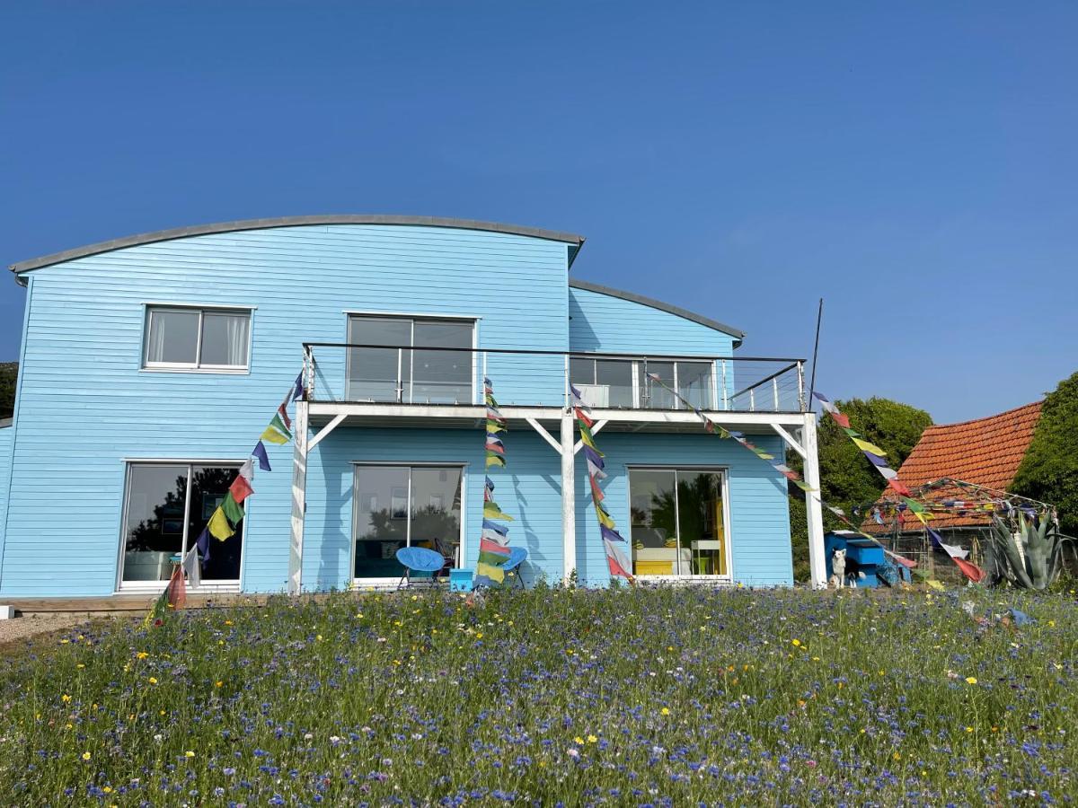 La Maison Bleue-sciotot-les Pieux Privatunterkunft